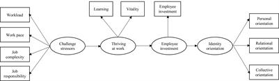Identities Hidden in Challenges: The <mark class="highlighted">Sequential Mediation</mark> of Thriving at Work and Employee Investment